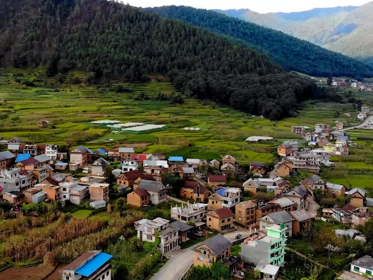 Chitlang Village in Valley